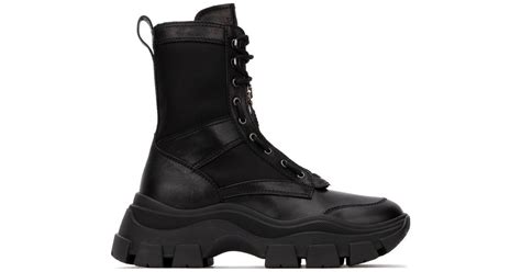 prada black chunky boots
